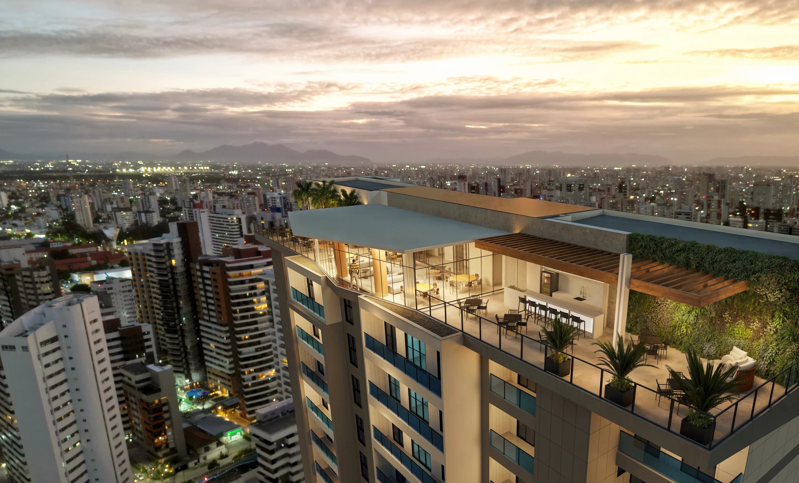 Apartamento com 3 suites + escritório e 4 banheiros no Meireles